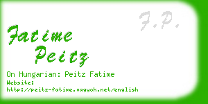 fatime peitz business card
